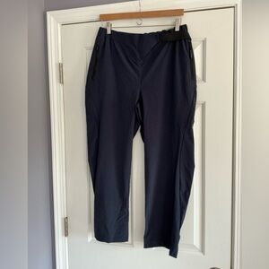 Adidas Terrex  Hike Stretch Blue Athletic Track Pants